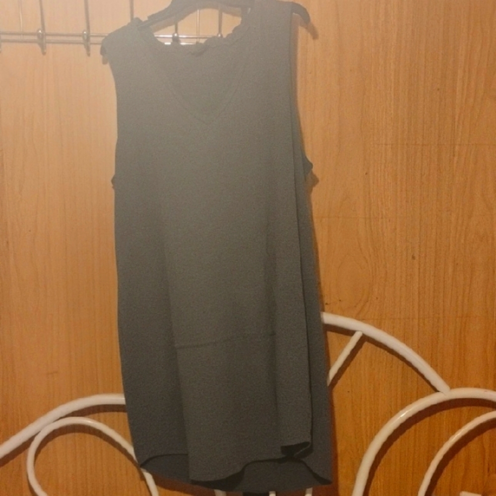 Torrid Gray Sleeveless Sheath Dress Crew Neck Mini